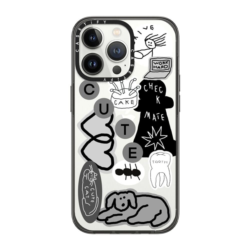 CASETiFY Compact Case for iPhone 13 [Lightweight / 4 ft. 2X Military Grade Drop Protection/Slim] - #1 Mom - Clear Black