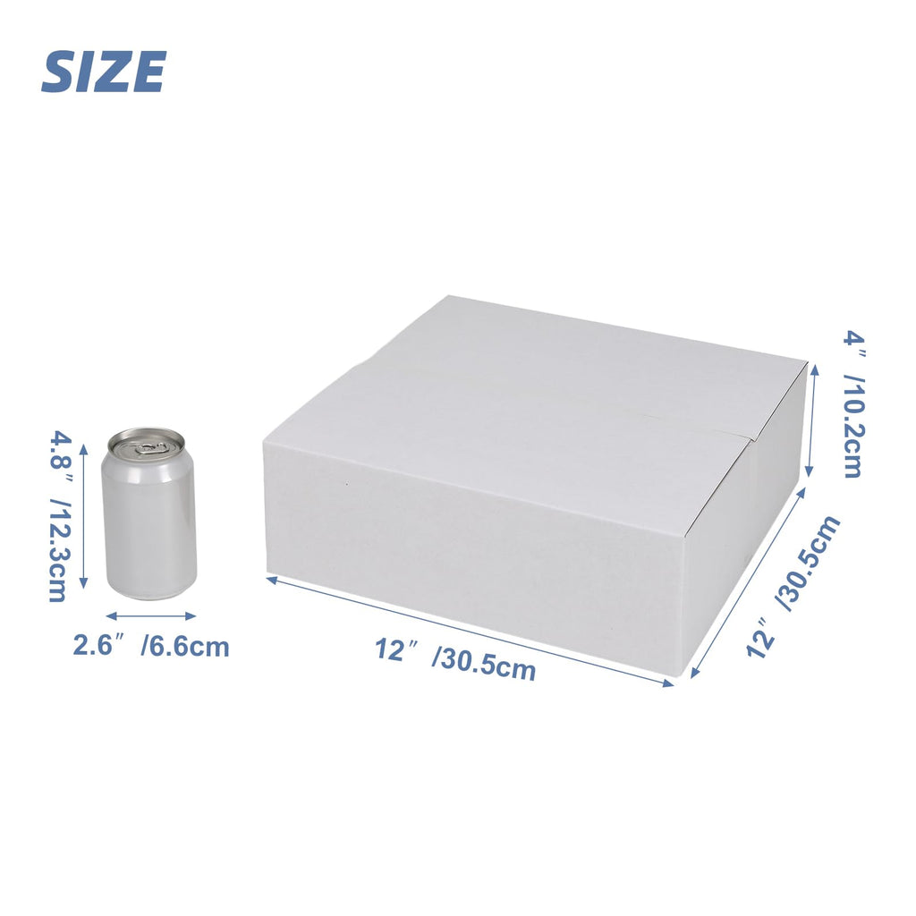 Hoikwo 40 Pack 4x4x2 Shipping Boxes for Small Business, Black Packaging Cardboard Boxes, Moving Mailing Packing Box