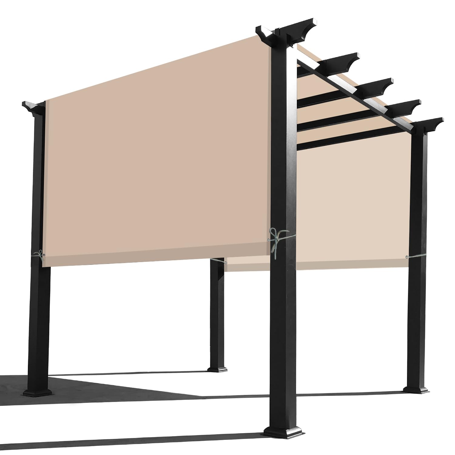 Alion Home Waterproof Pergola Cover - Universal Replacement Canopy (12' L x 8' W, Sand)