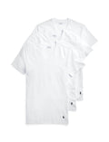 Polo Ralph Lauren Men's T-Shirt Pack, 3-Pack, Cotton Men's Clothing V-Neck Undershirt, Slim Fit Tees, Moisture-Wicking