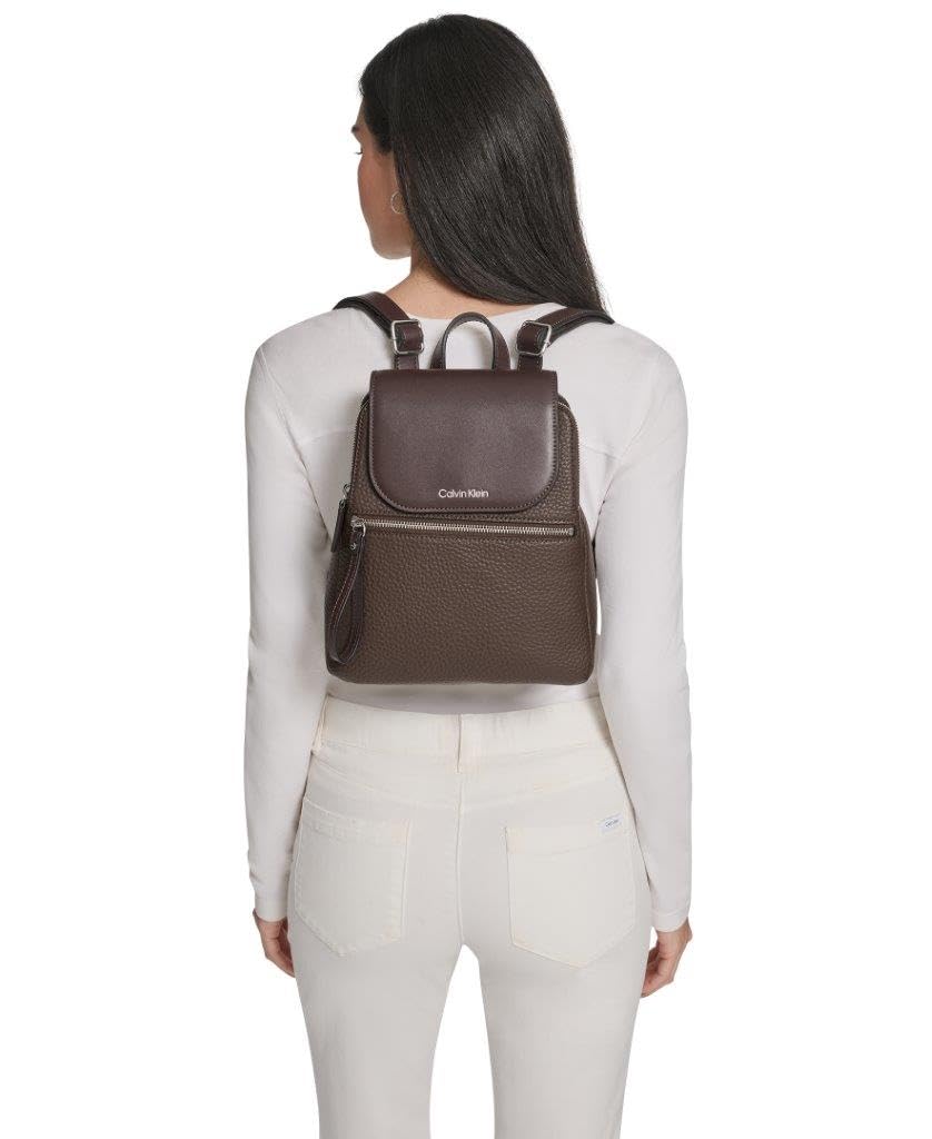 Calvin Klein Elaine Bubble Lamb Novelty Key Item Flap Backpack