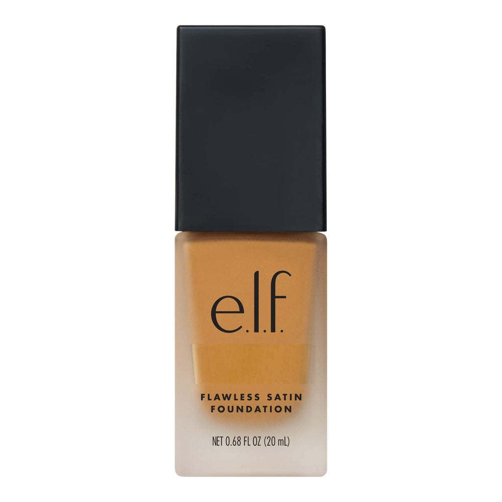 e.l.f. Flawless Satin Foundation, Lightweight & Medium Coverage, Semi-Matte Finish, Vegan & Cruelty-Free, Alabaster, 0.68 Fl Oz (20mL)