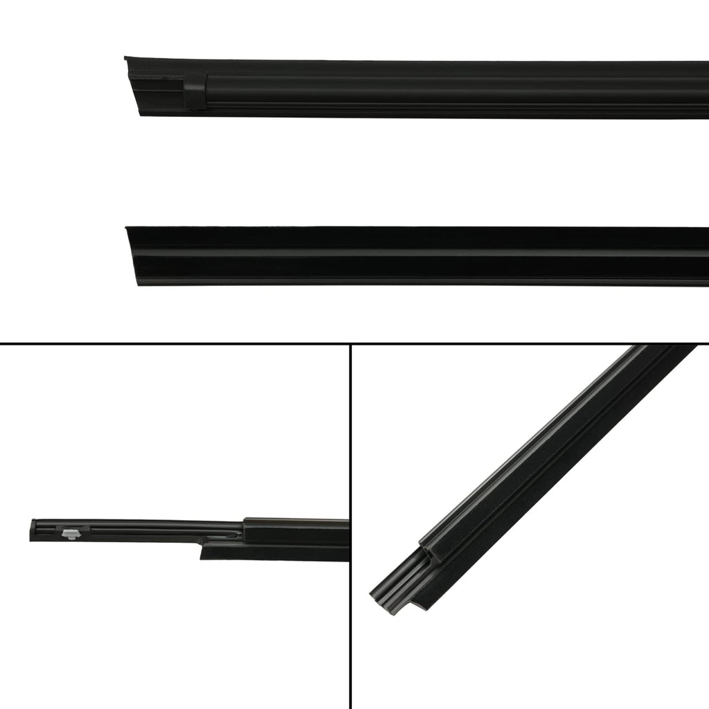 Window Trim Seal, Compatible with 1996-2002 Toyota 4Runner 4-Door, Window Molding Weather Stripping Belt Set, 68161-35010, 68162-35010, 68163-35010, 68164-35010, Door Weatherstrip Rubber Moulding 4PCS