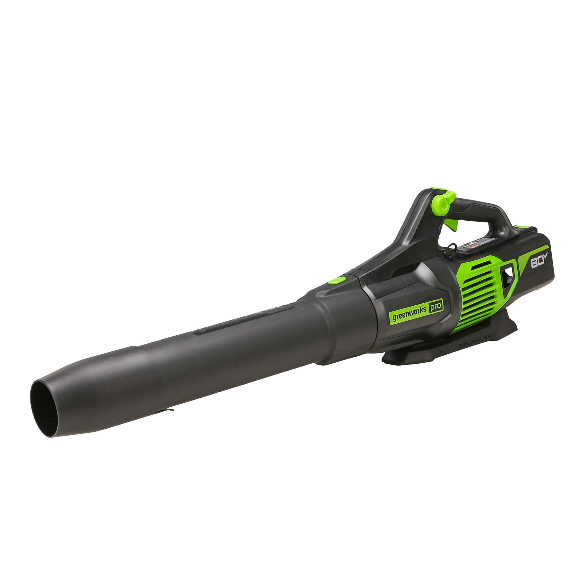 Greenworks 80V (150 MPH / 500 CFM / 75+ Compatible Tools) Cordless Axial Leaf Blower, 2.0Ah Battery and Charger Included