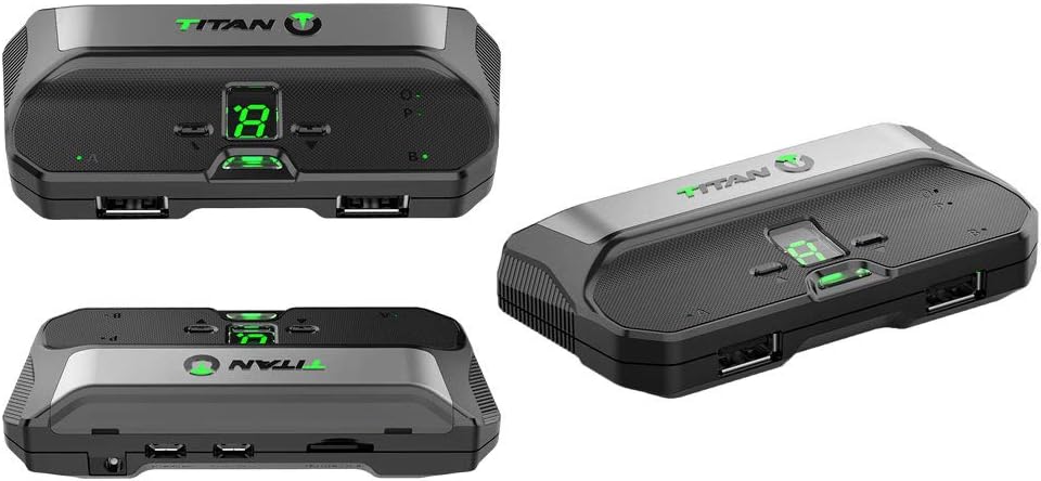 Titan Two Device NEW Model [Programmable Scripts, Macros, Mods, Remapping, Keyboard, Mouse] Advanced Crossover Gaming Adapter and Converter for PlayStation 4 PS3 Xbox One 360 Nintendo Switch