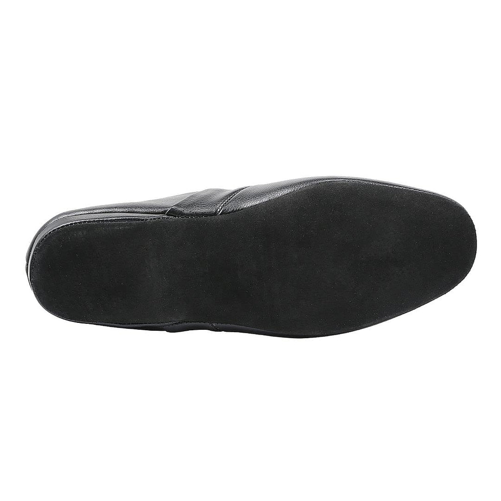 PAMIR Men's Opera Genuine Leather House Slippers | Full back slippers, 100% breathable leather, silent suede outsole, memory foam, hand turned, great gift for him
