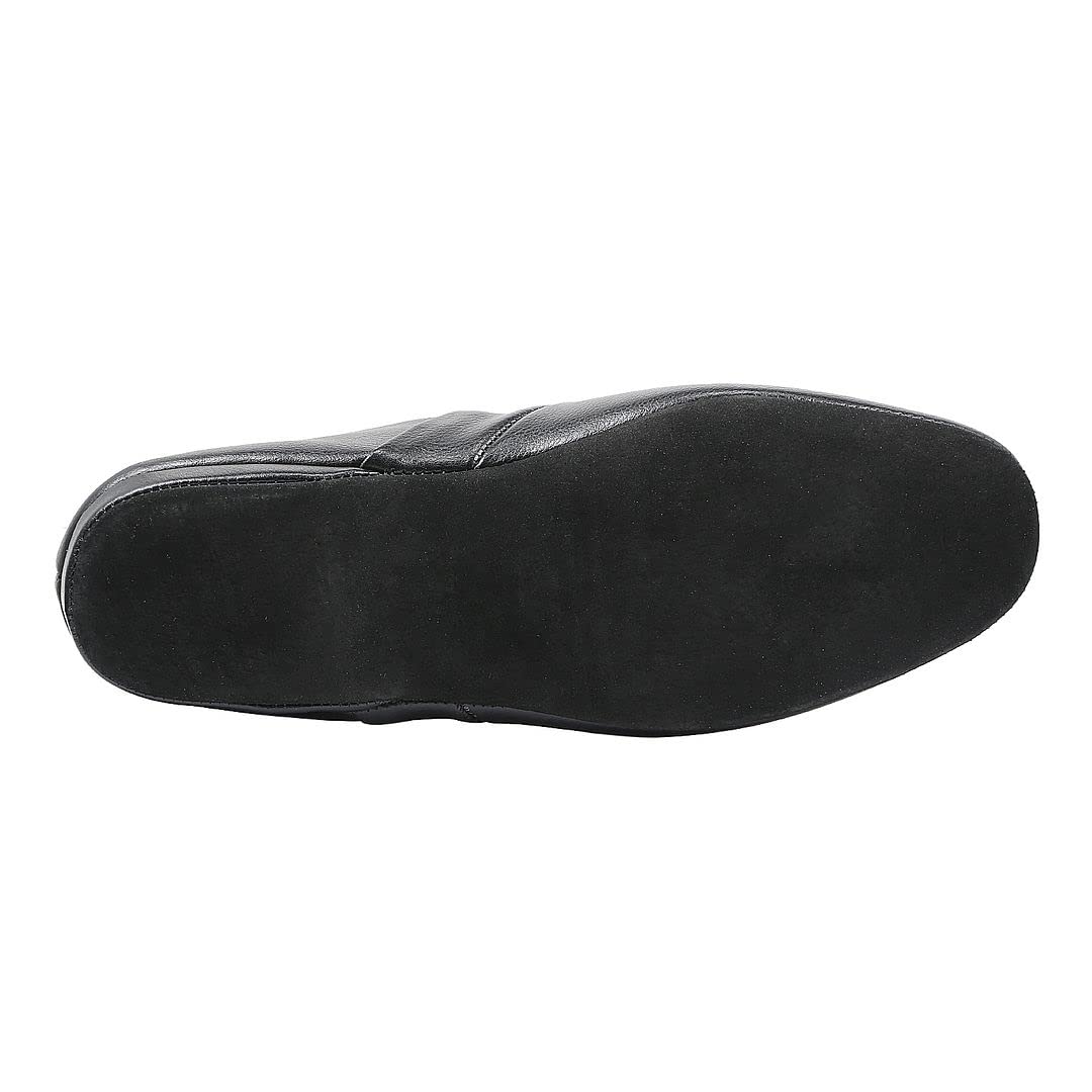 PAMIR Men's Opera Genuine Leather House Slippers | Full back slippers, 100% breathable leather, silent suede outsole, memory foam, hand turned, great gift for him