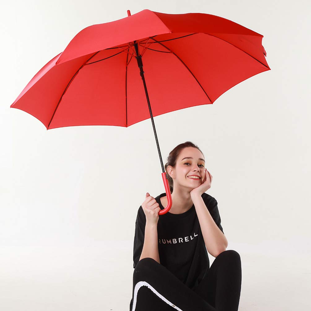 RUMBRELLA UV Stick Umbrella Auto Open UPF 50+ with J Hook Handle 51IN