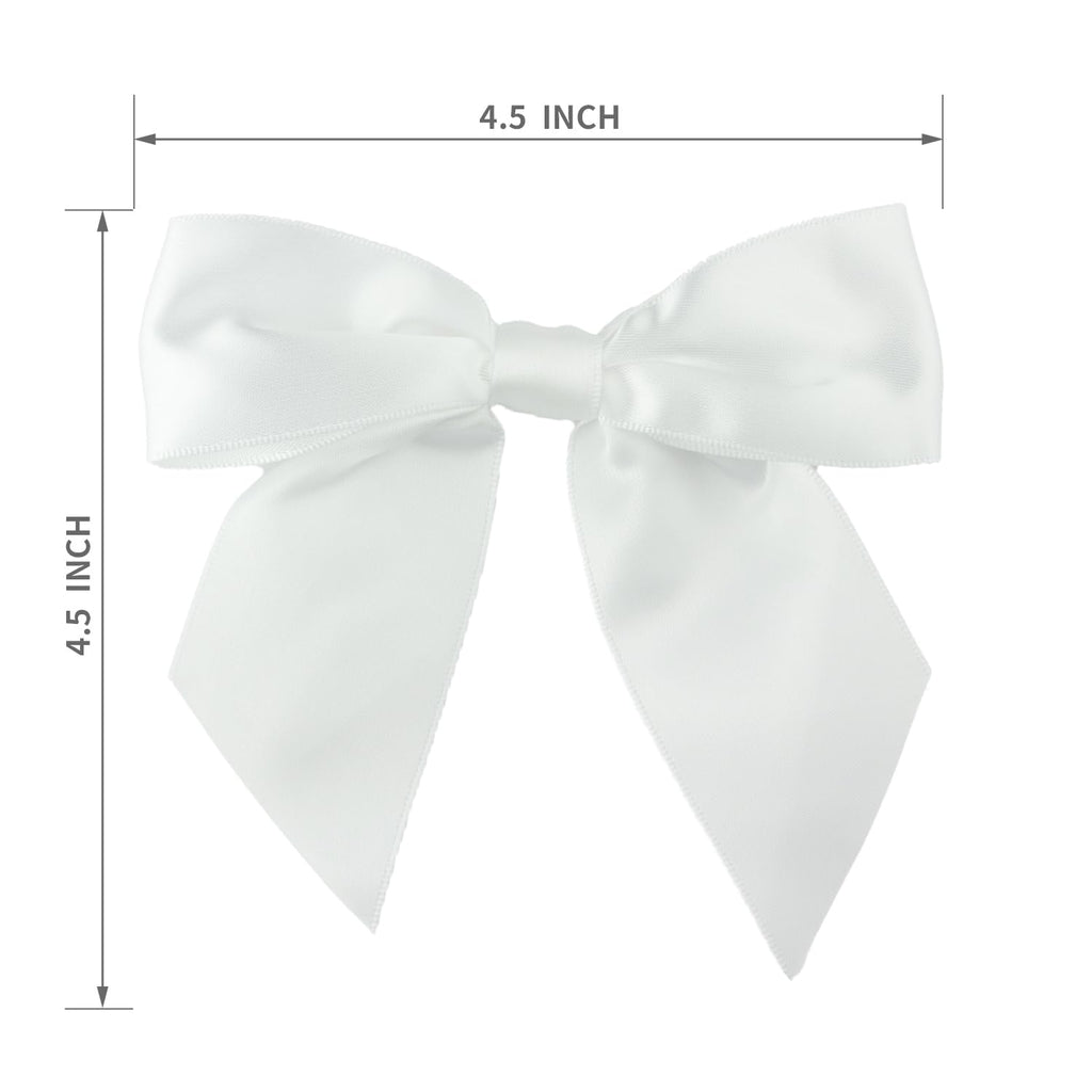 7Rainbows 50pcs Boutique 1.5" Black Satin Ribbon Mini Bows for Craft Sewing Scrapbooking Wedding and Gift Wrapping