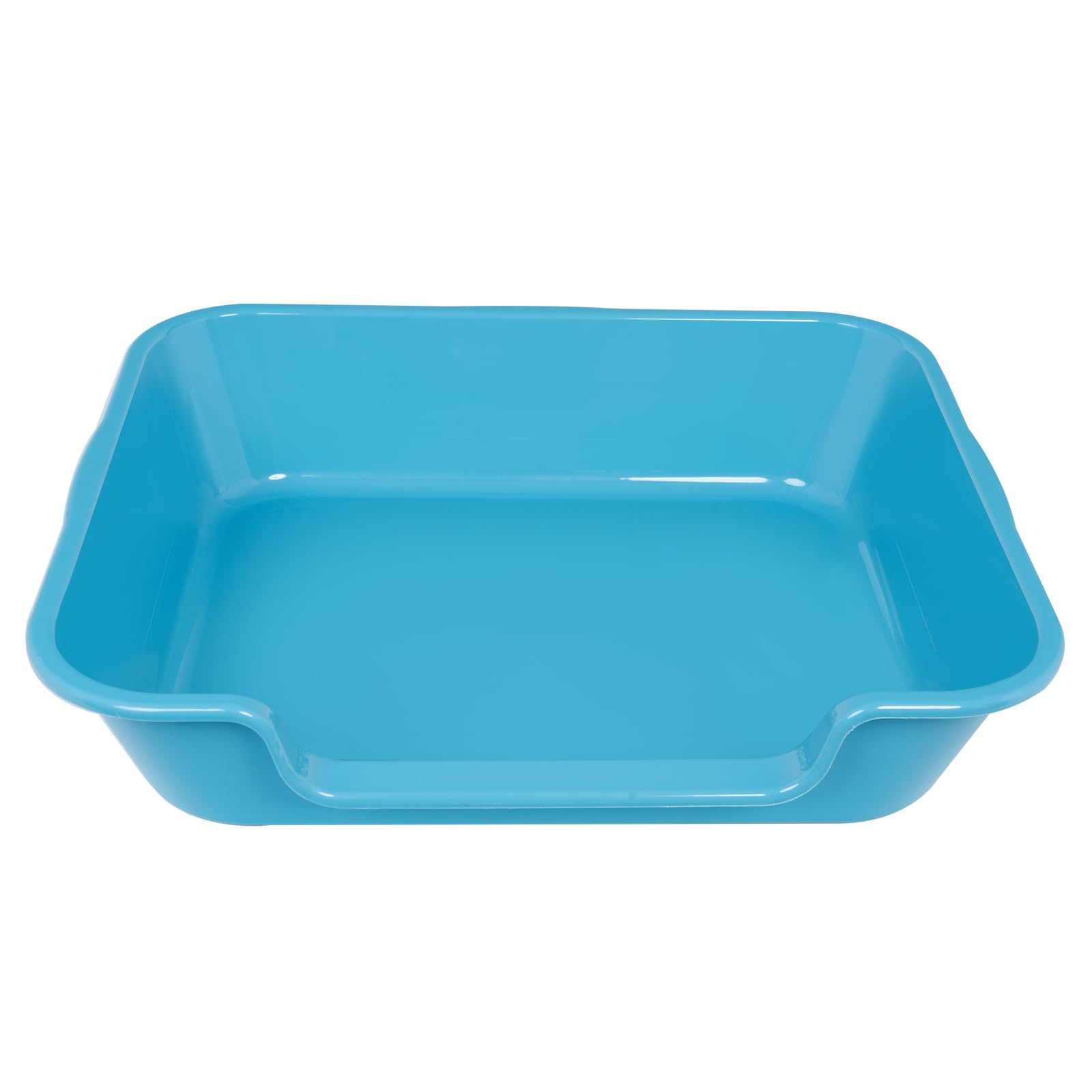 1 Pack of Extra Large Cat Litter Box (ABS Material), Low Entry Senior Litter Pen for Geriatric Kitty Big Cats, Jumbo Pet Safe Litter Boxes Tray for Pets Potty (Beach Sand, 20" L x 15.5" W)