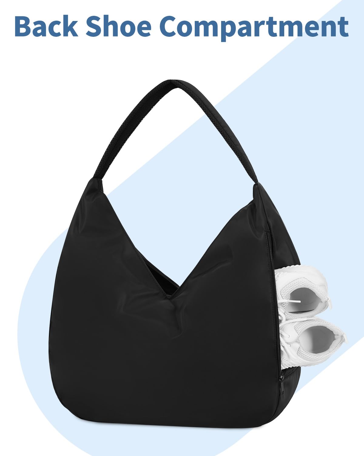 Ceneda Large Gym Bag for Women with Hidden Yoga Mat Holder & Shoe Compartment & Wet Pocket, Sports Duffle Bag for Travel
