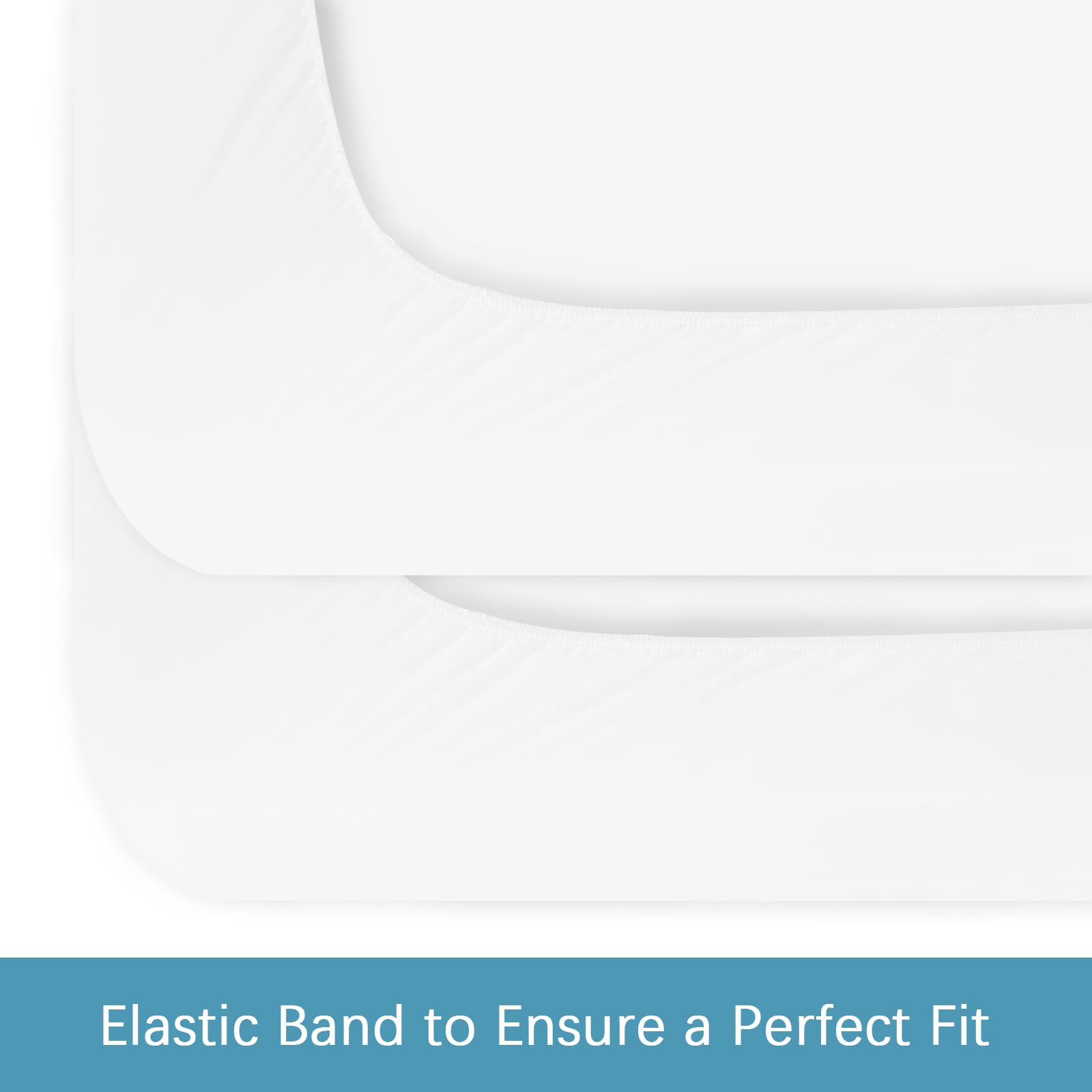 2 Pack Twin Mattress Protector Waterproof, Noiseless & Soft Coverage Mattress Fitted Sheet Twin with Deep Pocket up to 14", Super Breathable & Easy Wash Twin Size Mattress Protector