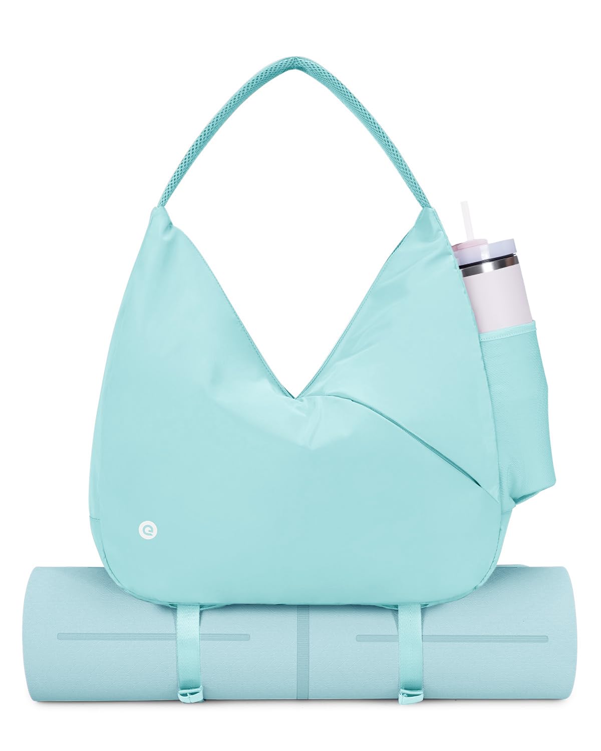Ceneda Large Gym Bag for Women with Hidden Yoga Mat Holder & Shoe Compartment & Wet Pocket, Sports Duffle Bag for Travel