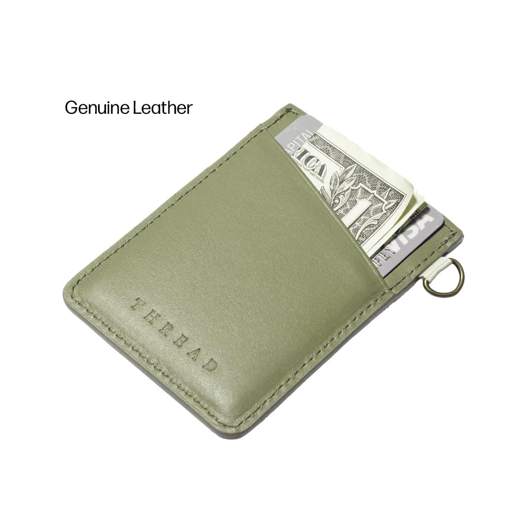 Thread Wallets Ultra Slim Minimalist Leather Card Holder Wallet (Benny)