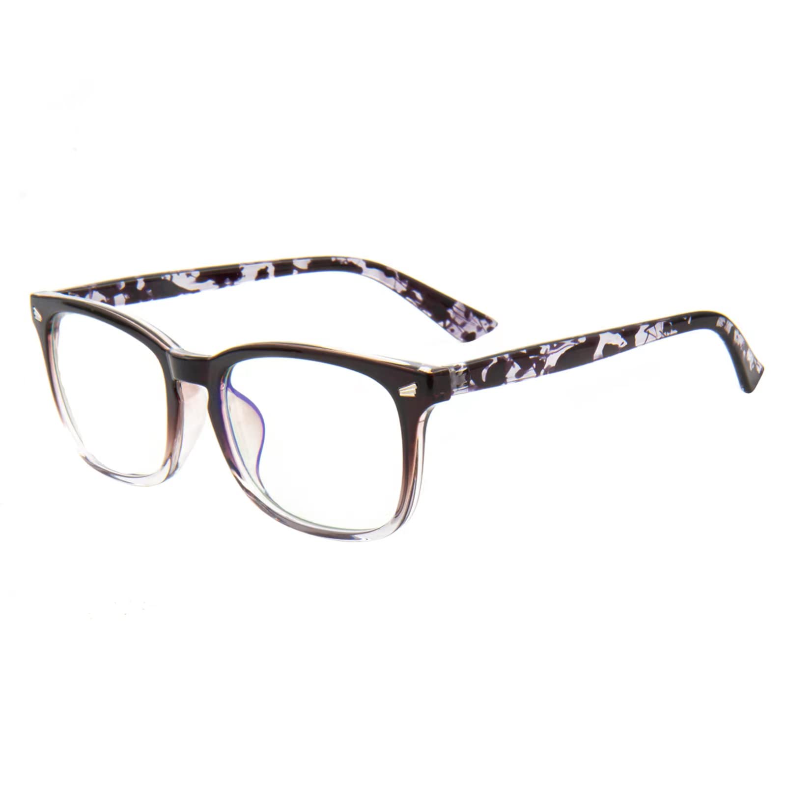 MAXJULI Blue Light Blocking Glasses,Computer Reading/Gaming/TV/Phones Glasses for Women Men(Transparent)