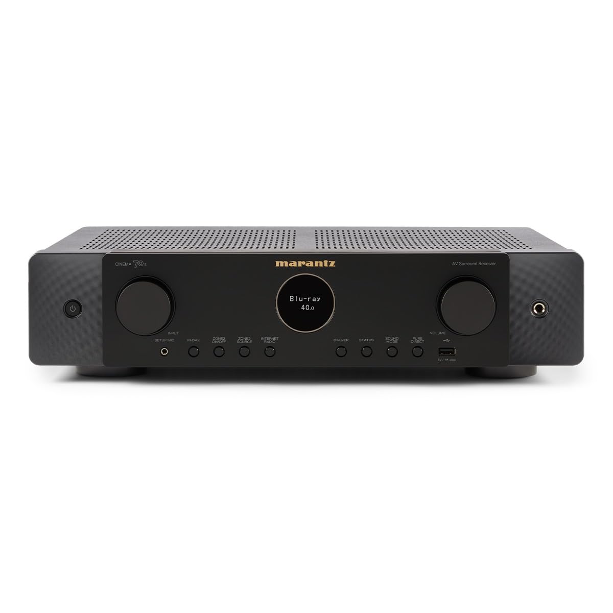 Marantz Cinema 60 7.2-Ch Receiver (100W X 7) - 4K/120 and 8K Home Theater Receiver, Built-in Bluetooth, Wi-Fi & HEOS Multi-Room, Supports Dolby Atmos & DTS:X