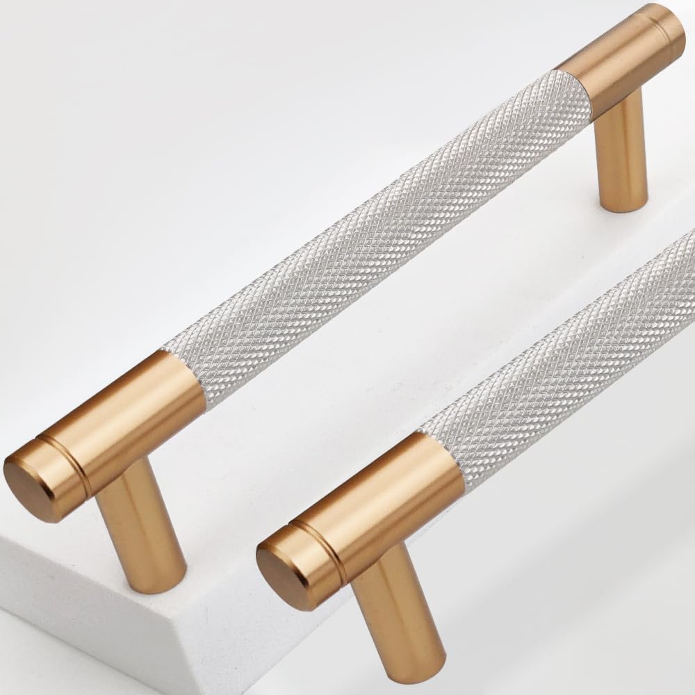 Drawer Knob 6 Pack 1" Cabinet Knob Aluminum Knob for Drawer Pulls Black Oxidation Finish with Diamond Pattern pulls (6 Pack, Black, 1 Inch)