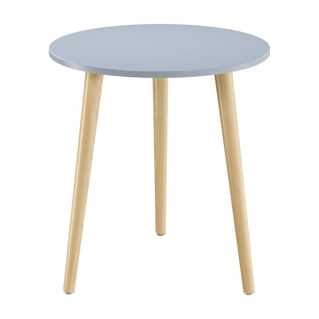 Apicizon Black Round Side Table, Black End Table Bedside Table Nursery with Wood Legs, Nightstand for Living Room, Bedroom, 16.5 x 20.5 Inches