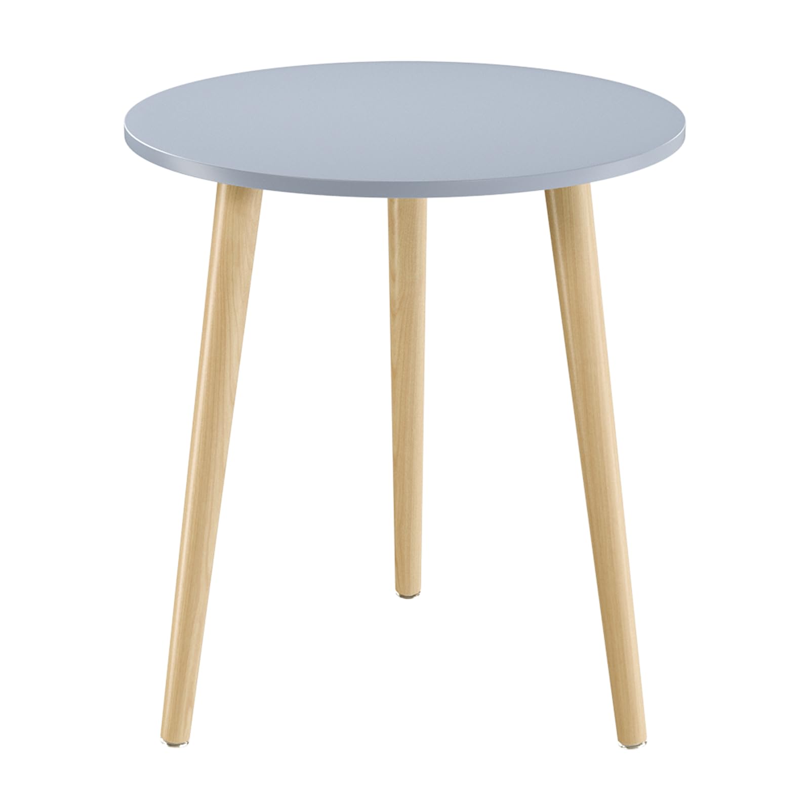 Apicizon Black Round Side Table, Black End Table Bedside Table Nursery with Wood Legs, Nightstand for Living Room, Bedroom, 16.5 x 20.5 Inches
