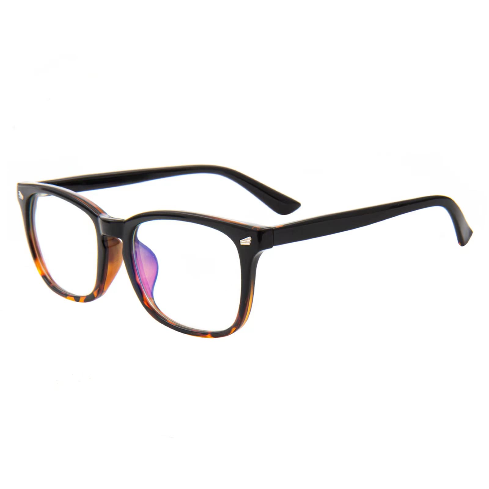 MAXJULI Blue Light Blocking Glasses,Computer Reading/Gaming/TV/Phones Glasses for Women Men(Transparent)