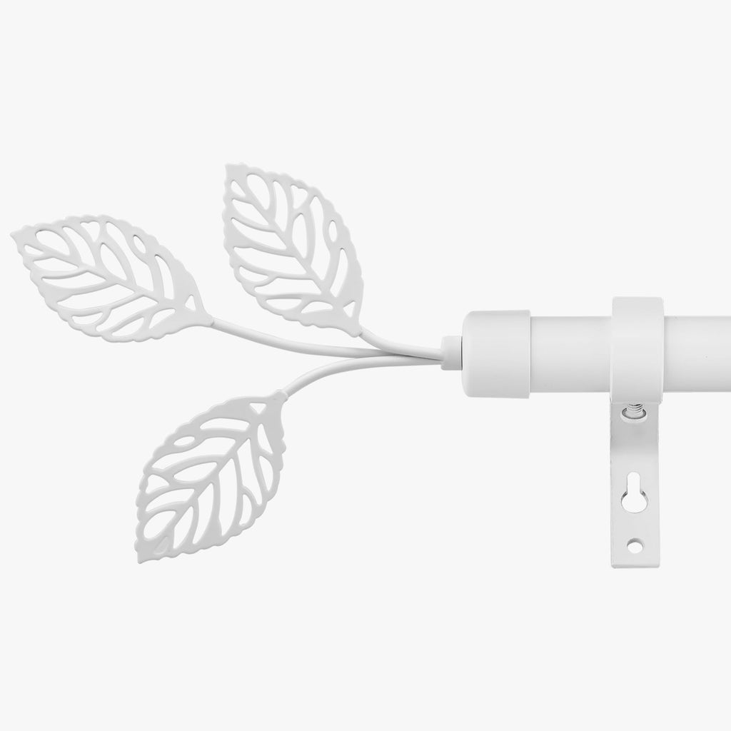 RYB HOME Small Curtain Rod 28 to 48 Inch Adjustable Telescoping Blackout Decorative Drape Rod with Leaf Finial for Cafe Kitchen Kids Bedroom Bathroom Shower Living, Antique Brass, 1 Inch Diameter