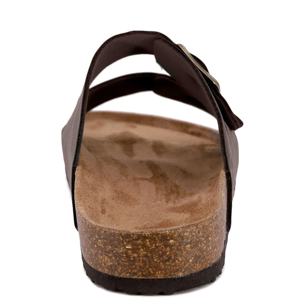 Nautica Men's Sandals - Casual Slides with 2 Adjustable Buckle Straps and Cork Footbed for Ultimate Comfort and Style (Regular/Wide Width, Big Size)