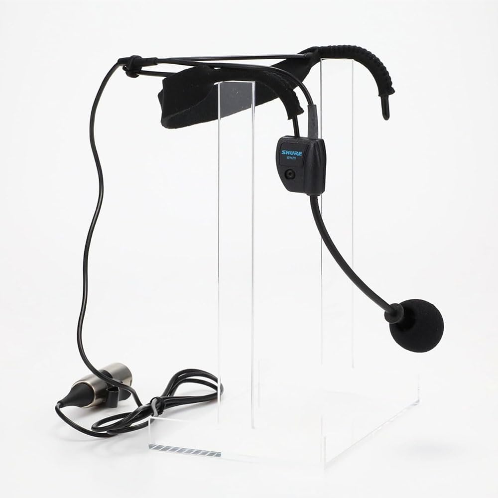 Shure WH20 Dynamic Headset Microphone - Rugged, Lightweight, Secure Fit for Active Mic Users, for Instructors/Musicians, Right-Angle 1/4 (6.3mm) Connector for Unbalanced Mic Input (WH20QTR)