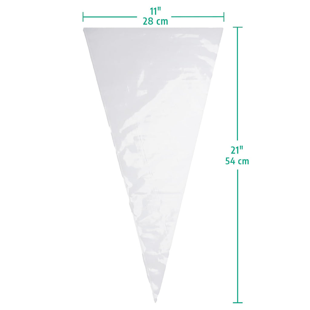 Keenpioneer 18-Inch Piping Bags, Large Capacity, Biobased Disposable Cake Decorating Pastry Bag - Pack of 100