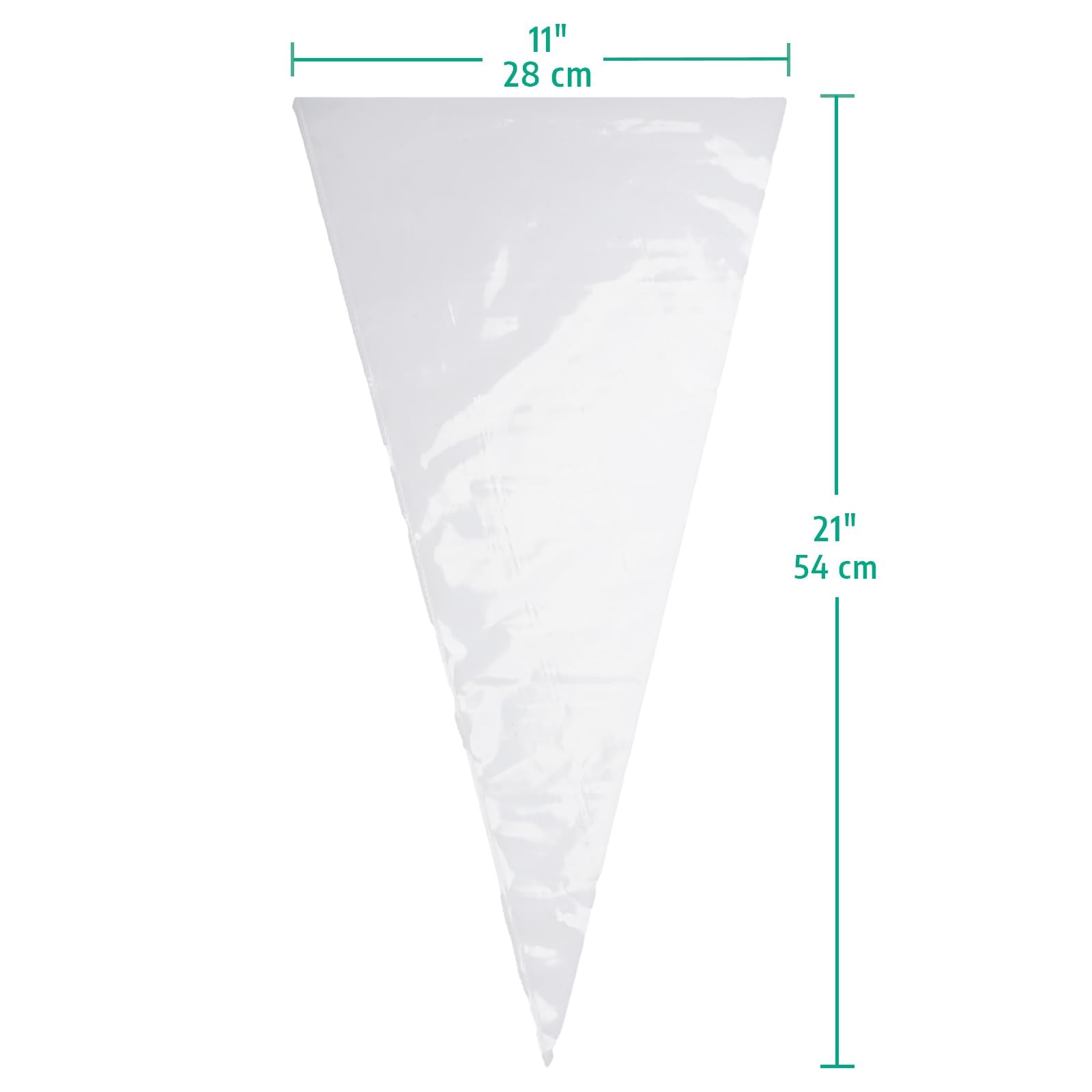 Keenpioneer 18-Inch Piping Bags, Large Capacity, Biobased Disposable Cake Decorating Pastry Bag - Pack of 100