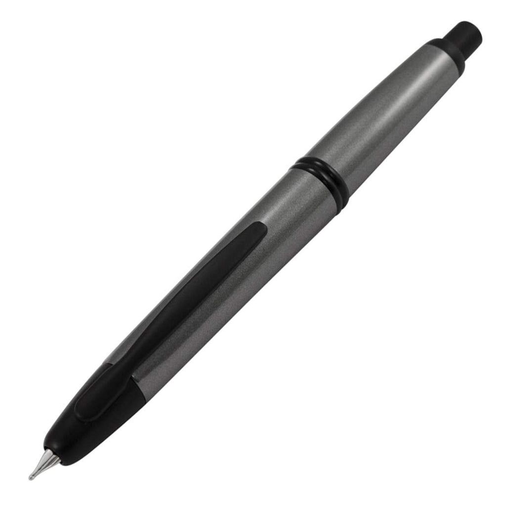 PILOT Vanishing Point Collection Refillable & Retractable Fountain Pen, Black Carbonesque Barrel with Rhodium Accents, Blue Ink, Medium Nib (60246)