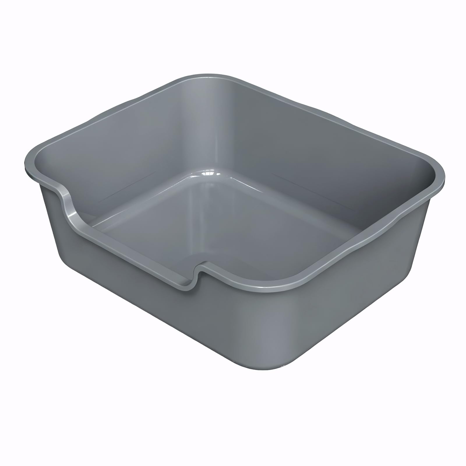 1 Pack of Extra Large Cat Litter Box (ABS Material), Low Entry Senior Litter Pen for Geriatric Kitty Big Cats, Jumbo Pet Safe Litter Boxes Tray for Pets Potty (Beach Sand, 20" L x 15.5" W)