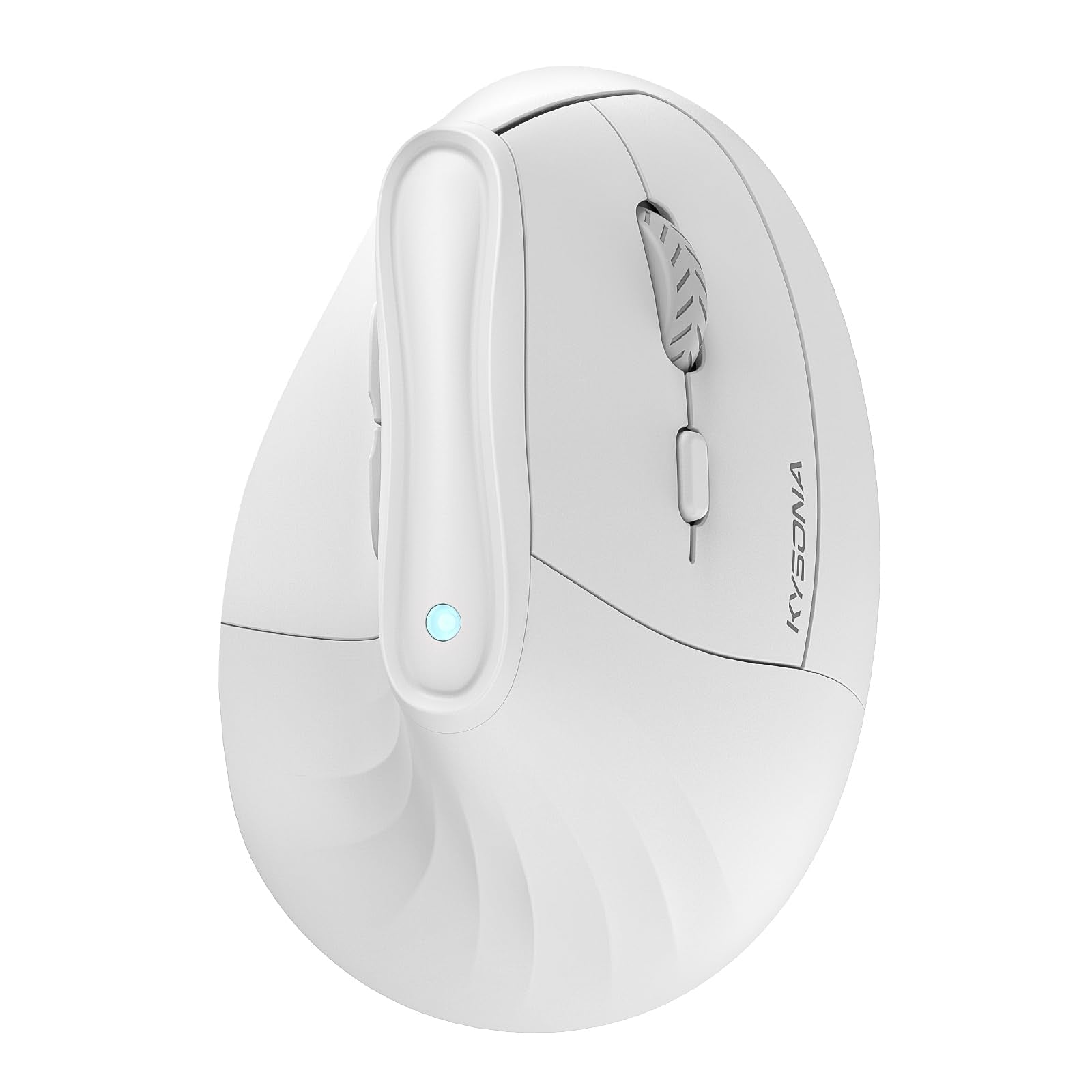 KYSONA Ergonomic Mouse Wireless, Bluetooth Vertical Mouse, 5-Level Adjustable DPI, 2.4G Silent Switch Mice for Windows, MacOS, IPadOS, Laptop, PC, Black