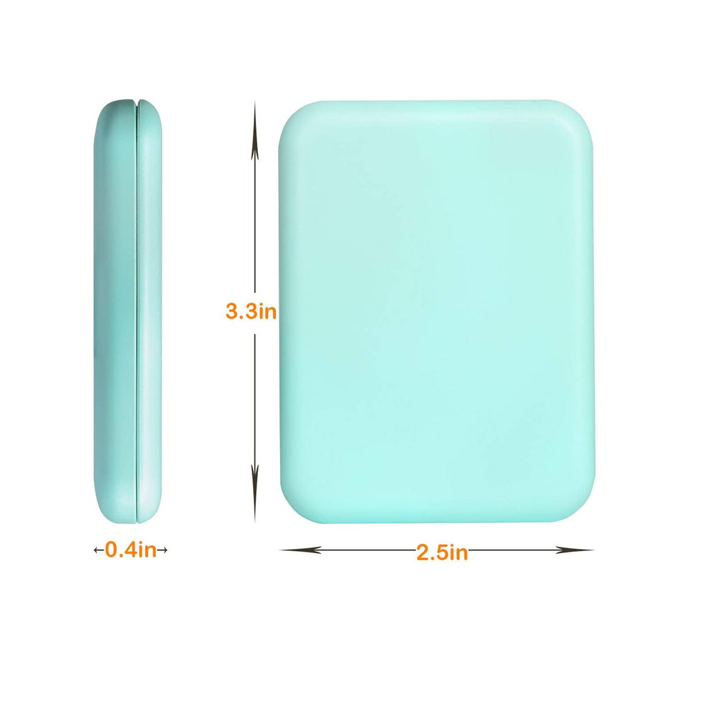 Kintion Pocket Mirror, 1X/3X Magnification LED Compact Travel Makeup Mirror with Light for Purse, 2-Sided, Portable, Folding, Handheld, Small Lighted Mirror for Gift, Pink