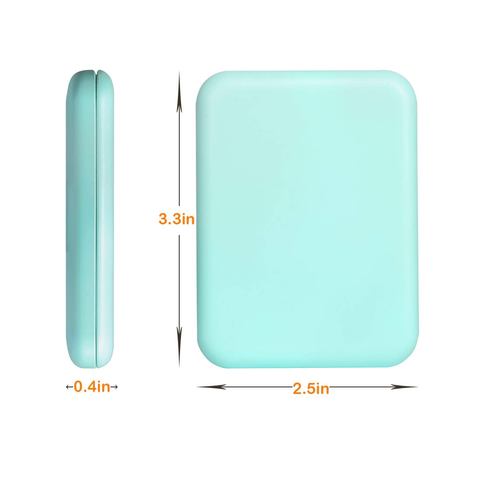 Kintion Pocket Mirror, 1X/3X Magnification LED Compact Travel Makeup Mirror with Light for Purse, 2-Sided, Portable, Folding, Handheld, Small Lighted Mirror for Gift, Pink
