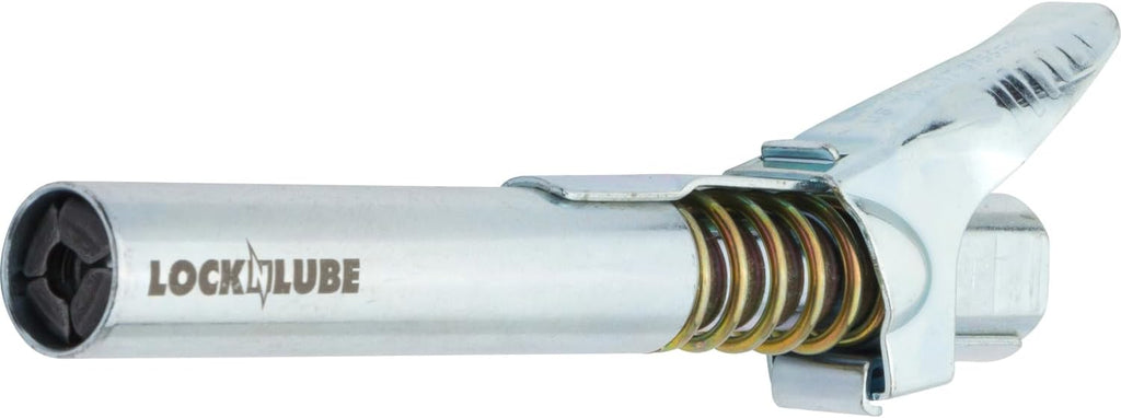 LockNLube Grease Gun Coupler XL - Universal Fit - Extra Reach for Recessed Grease Fittings