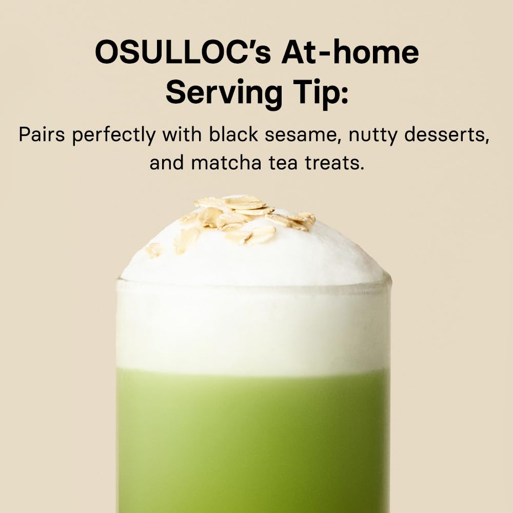 OSULLOC Volcanic Isle Matcha Powder, Ceremonial Grade Korean Matcha, Green tea powder from Jeju Island (1.41oz, 40g)