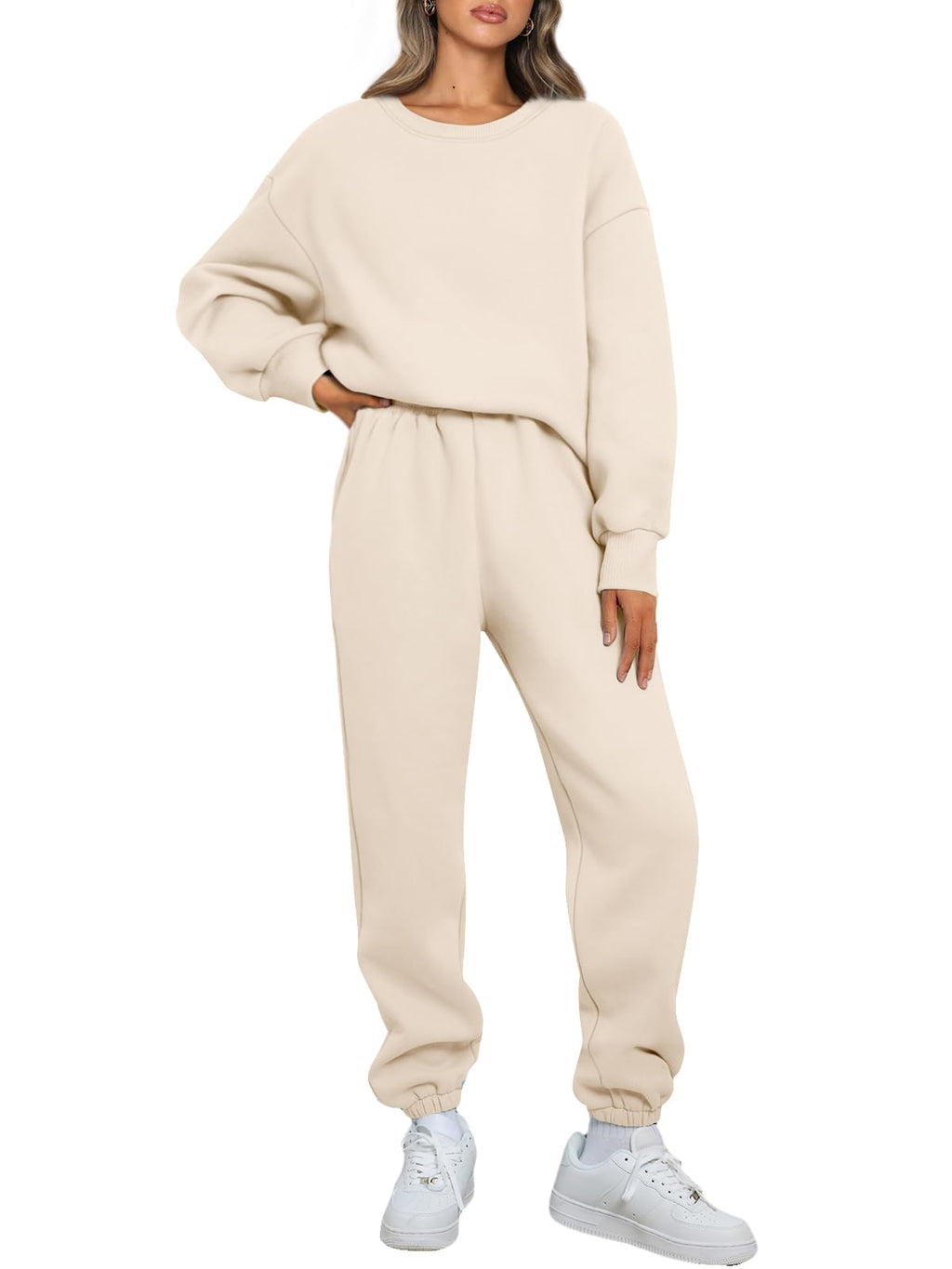 AUTOMET Womens 2 Piece Outfits Sweatsuit Lounge Sets Matching Sweat Set Pockets