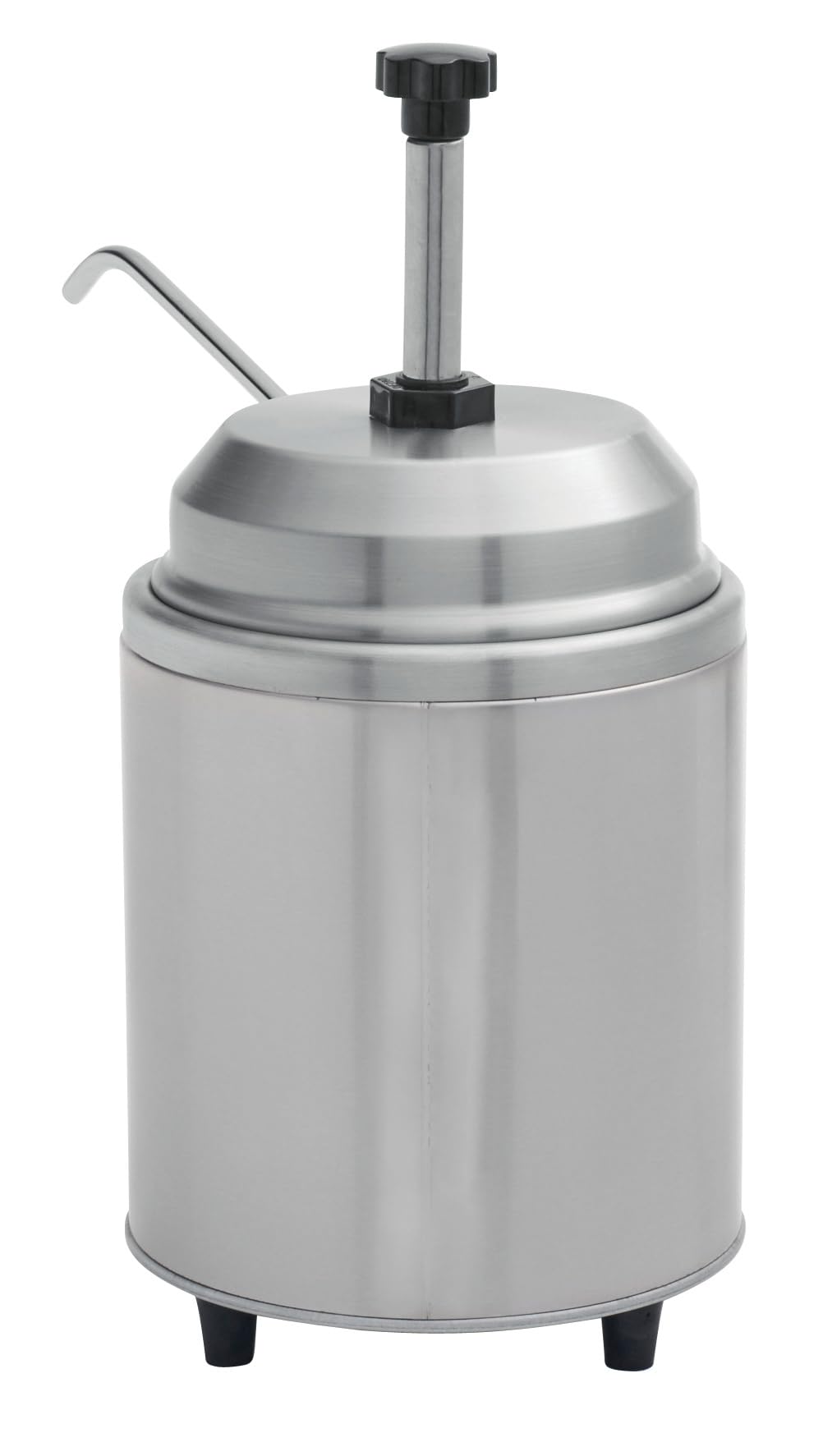 Kratos Commercial Hot Topping Dispenser with Heated Spout. 3.5 Quart Capacity - Accepts #10 Cans. Countertop Stainless Steel Warmer & Dispenser for Cheese, Hot Fudge, Caramel Sauce. 120V (29M-008)