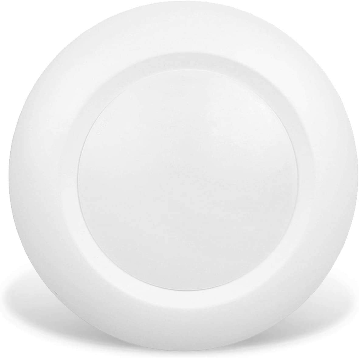 6 Inch LED Low Profile Disk Light with Night Light, 120VAC, 15W, 5CCT Color Changing, 1000LM, Dimmable, ETL, Shower Wet Rated Screw in Flush Mount Ceiling Light, White/1 Pack