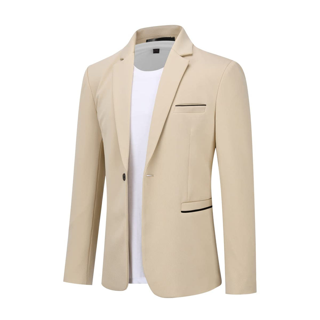 Cloudstyle Men's Suit Jacket One Button Slim Fit Sport Coat Business Daily Blazer