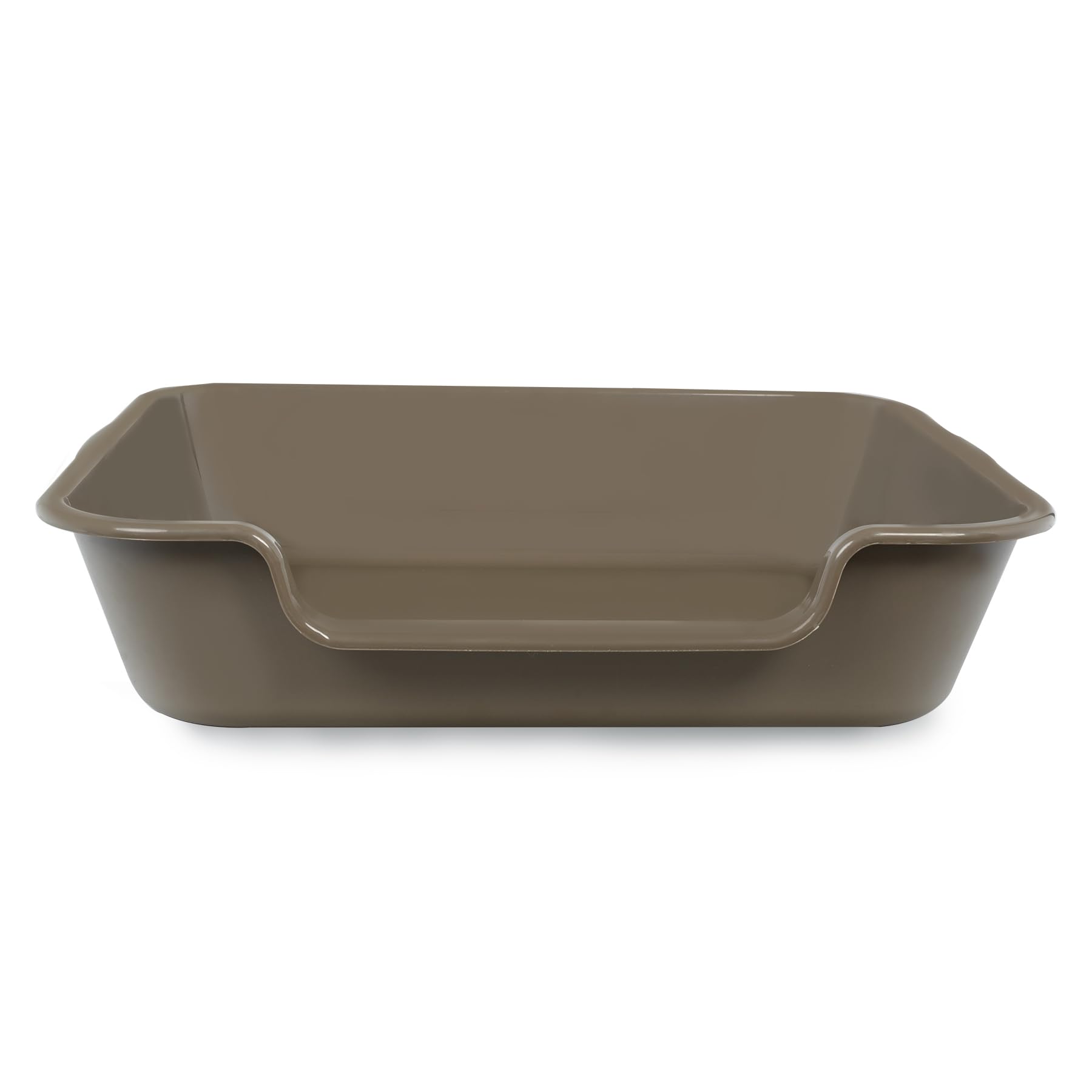1 Pack of Extra Large Cat Litter Box (ABS Material), Low Entry Senior Litter Pen for Geriatric Kitty Big Cats, Jumbo Pet Safe Litter Boxes Tray for Pets Potty (Beach Sand, 20" L x 15.5" W)