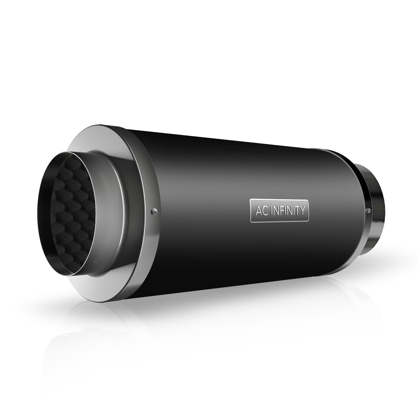AC Infinity Inline Duct Fan Silencer, 4" Noise Reduction Muffler Blower Silencer for Indoor Hydroponics Grow Tent Ventilation Systems