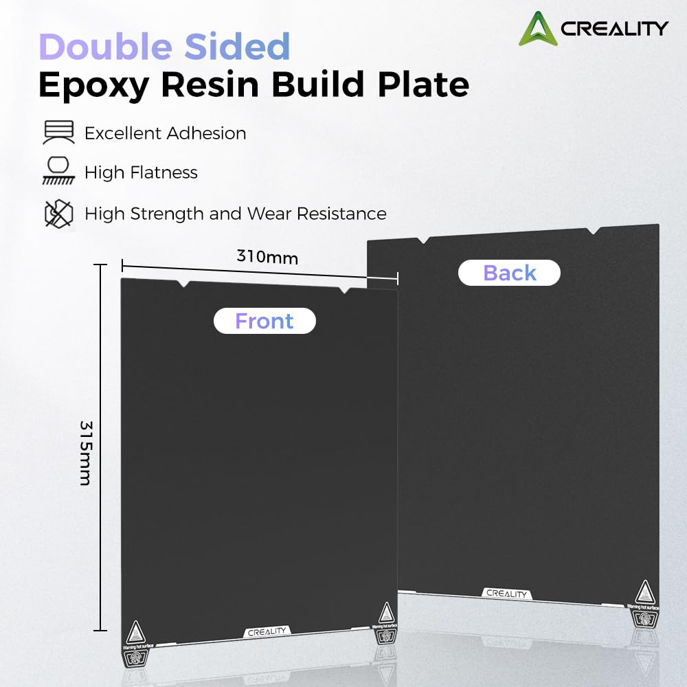 Creality Ender 3 V4 Build Plate, Original PEI Printing Plate Kit 225*250mm, Flexible Spring Steel Magnetic Platform Plate, Easy Print Removal, Heat Resistant For Creality Ender 3 V4 Combo 3D Printer