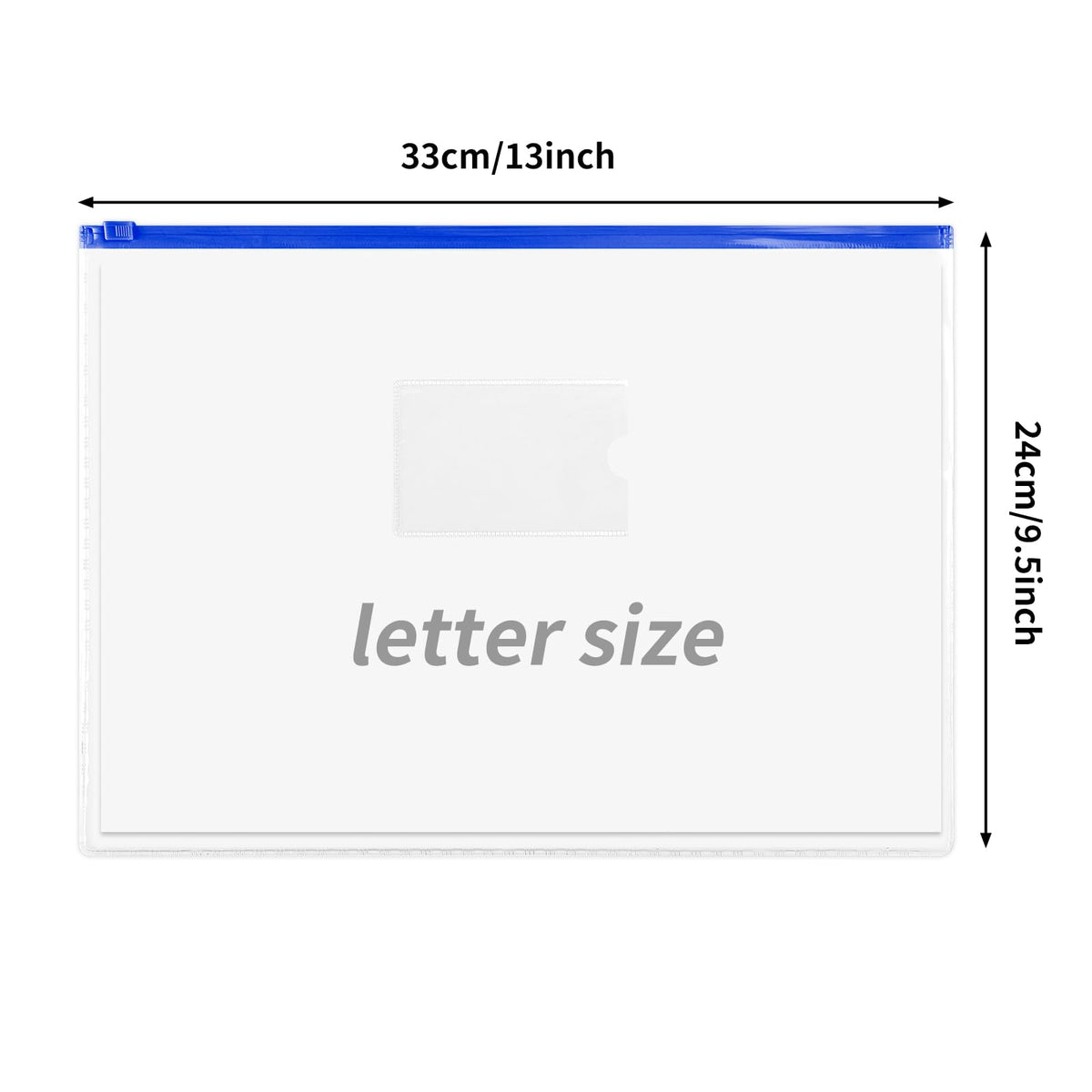 EOOUT 24pcs Plastic Envelopes Poly Zip Envelopes Files Zipper Folders, A4 Size, Letter Size, 10 Colors, for School Office Travel Storage Supplies