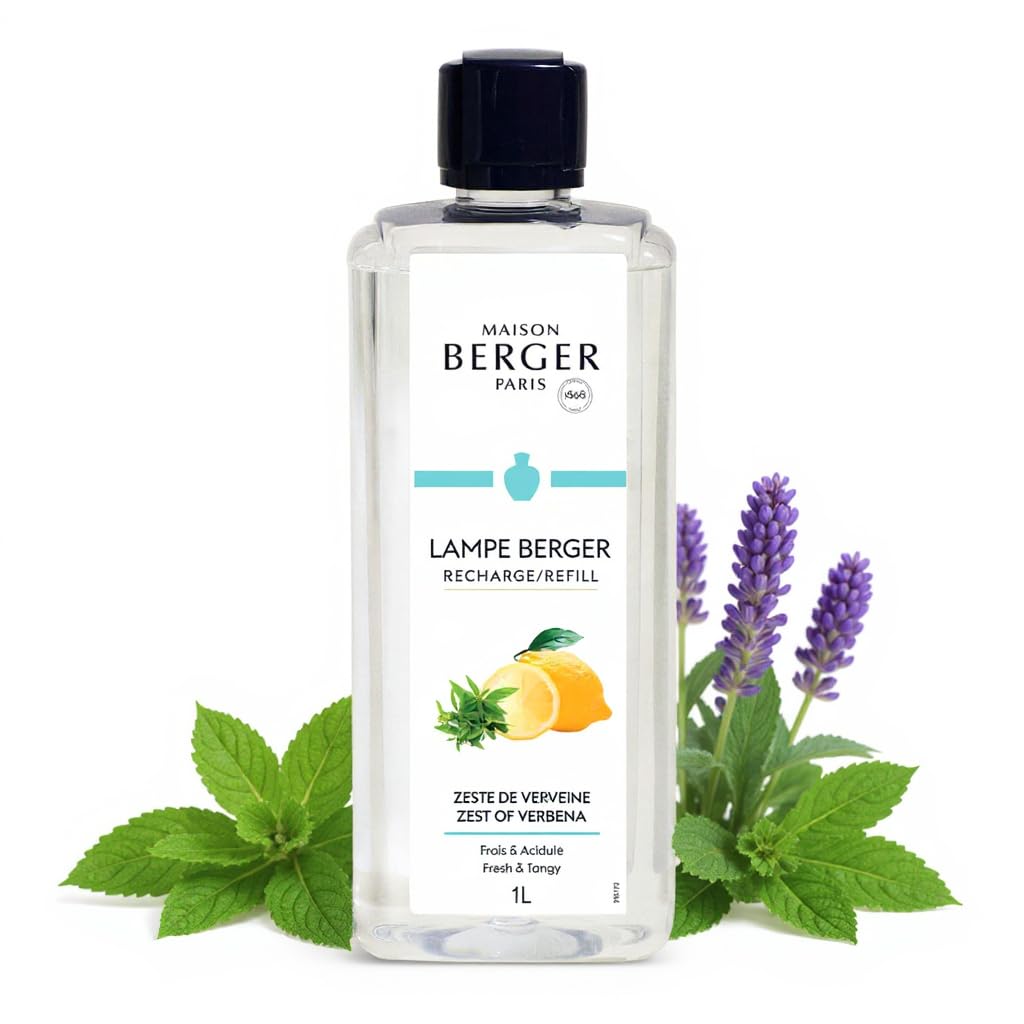 MAISON BERGER Lampe Berger Refill, 1 L, Agaves Garden | Catalytic Lamp Fragrance Refill, Helps Neutralize Odors, ~160 h Fragrance Diffusion, Made in France