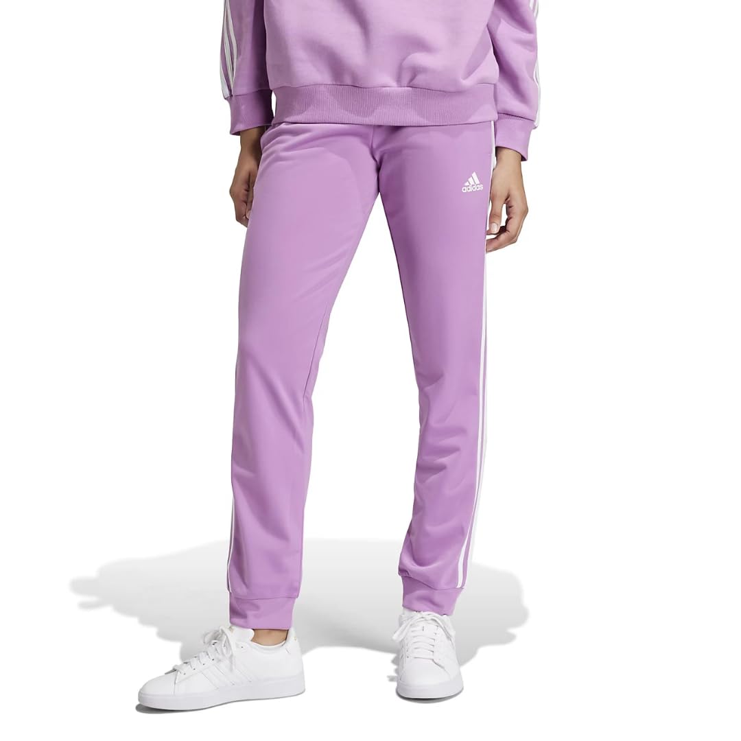 Adidas Womens Essentials Fleece Tapered Cuff Pants