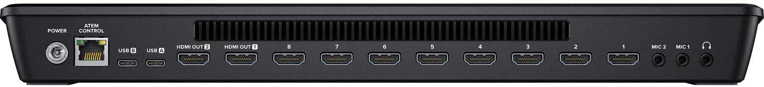 Blackmagic Design ATEM Mini Extreme HDMI Live Stream Switcher Bundle with 6’ HDMI Cable, 7’ Cat5e Cable, and 5-Pack of SolidSignal Cable Ties (SWATEMMINICEXT)