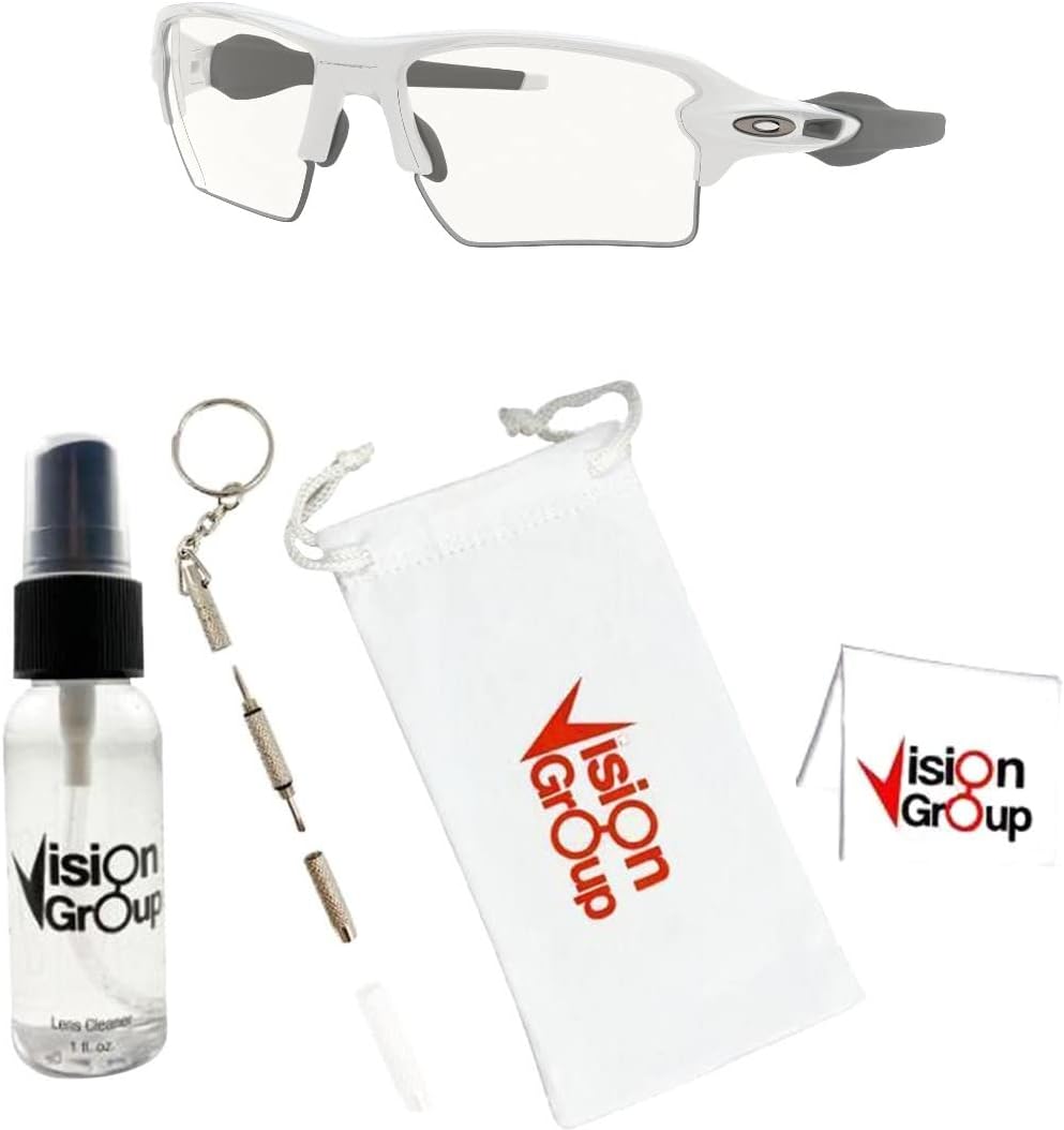Oakley OO9188 Flak 2.0 XL Sunglasses + Vision Group Accessories Bundle