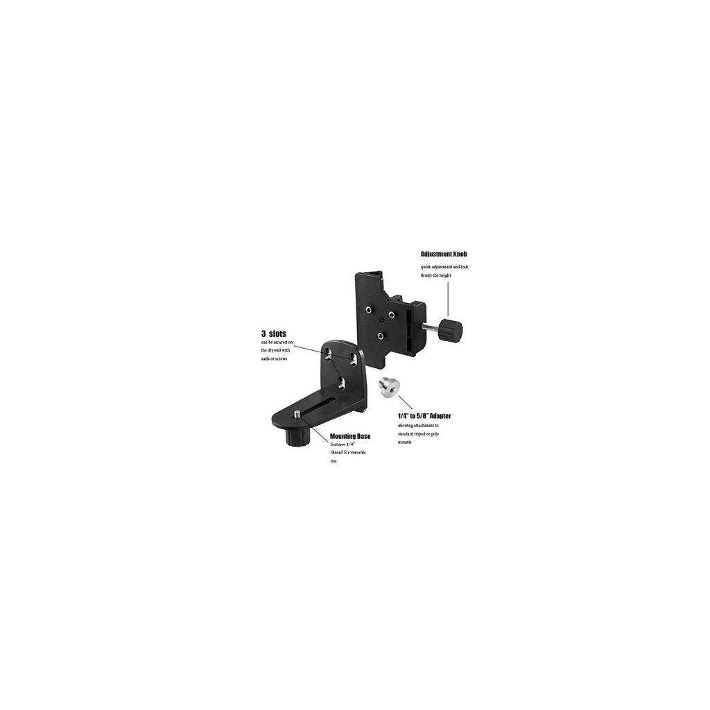 Firecore Laser Level Bracket Adjustable 1/4" and 5/8" Mount Adapter Line Laser Positioning Base-FLM30A