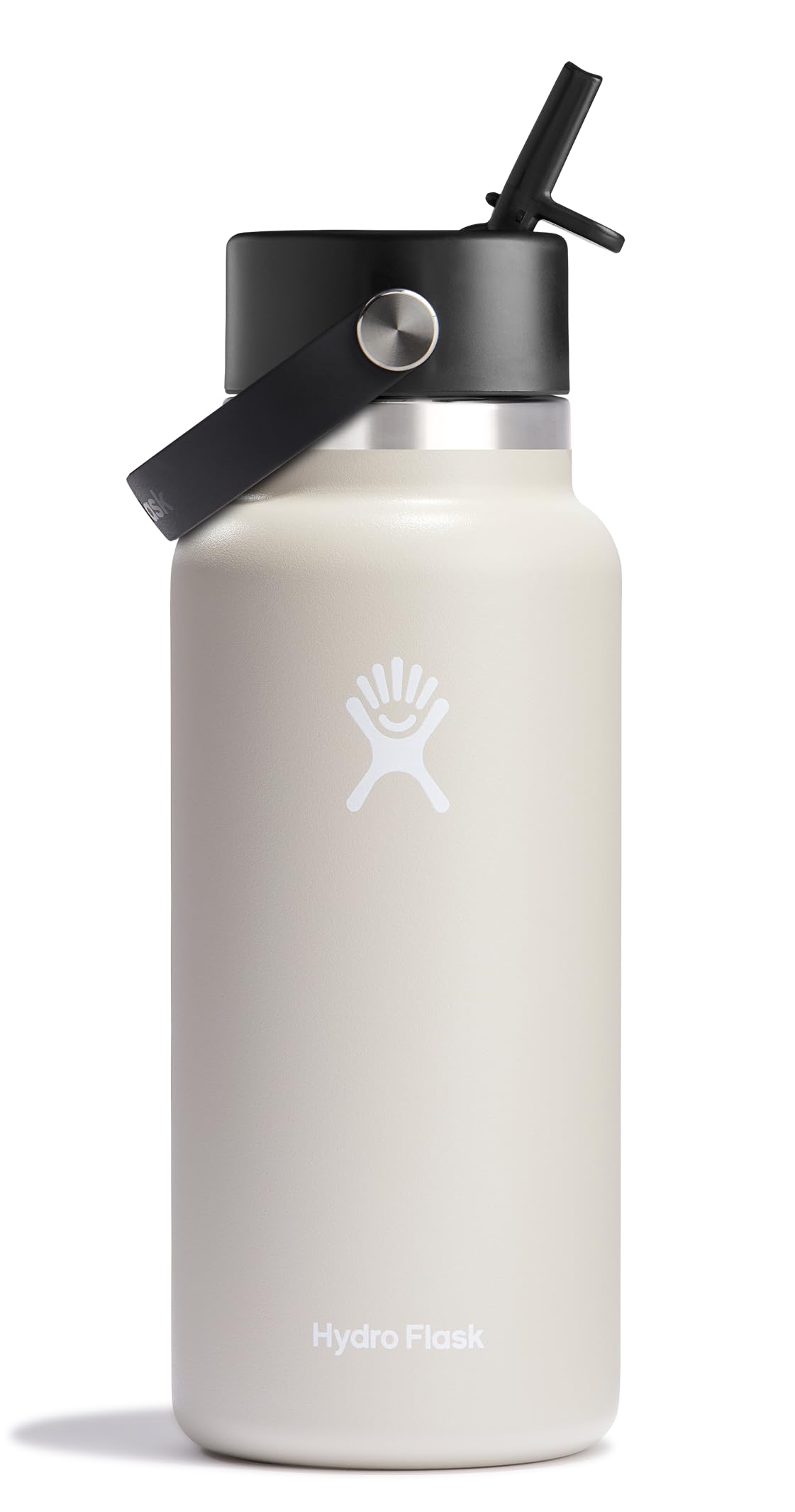 Hydro Flask Water Bottle - Insulated Stainless Steel - Wide Straw Lid, Non Spill, Leakproof in 24 Oz Forest Green Arc